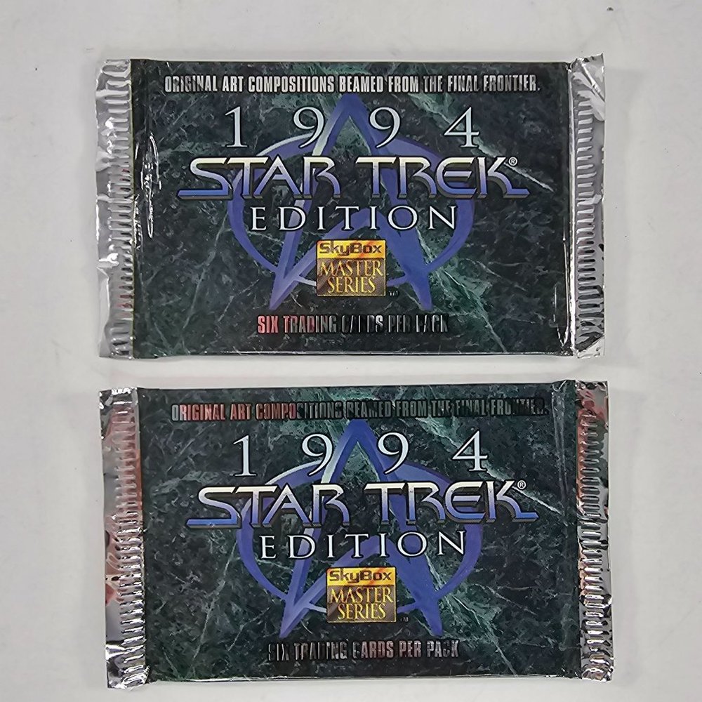 Skybox 1994 Star Trek Edition Master Series Trading Card Pack Sealed Two